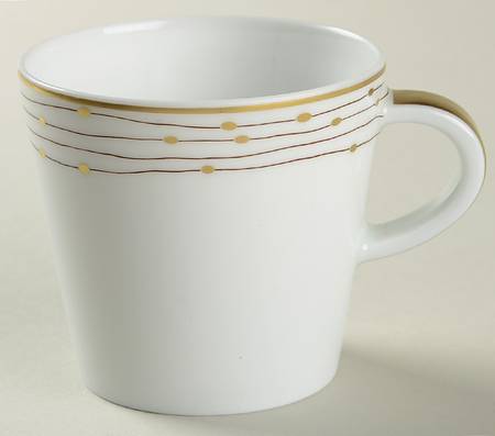 Pluies Gold Flat Demitasse Cup