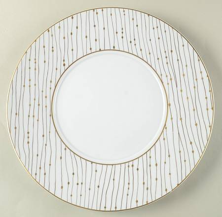 Pluies Gold 12" Chop Plate (Round Platter)