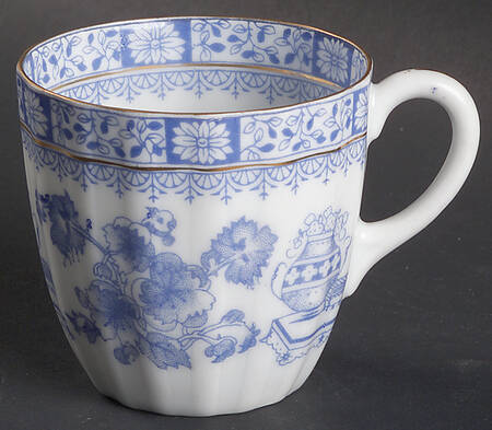 China Blau Flat Cup