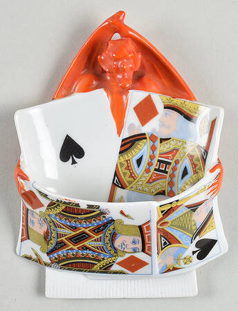 Devil and Cards Match Box Holder