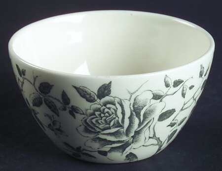 Shadow Rose (Gray) Mini Open Sugar Bowl