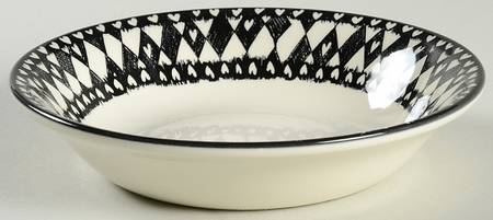 Black Diamonds Coupe Cereal Bowl