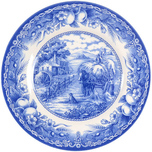 Hayride Blue Salad Plate