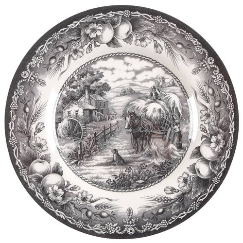 Hayride Black Salad Plate