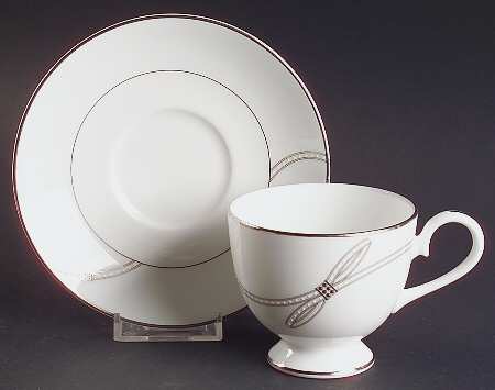 Grace Footed Cup & Saucer Set