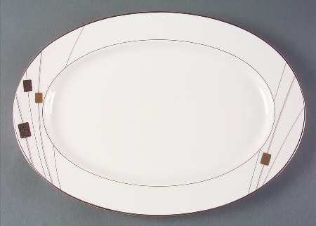 Abacus 14" Oval Serving Platter