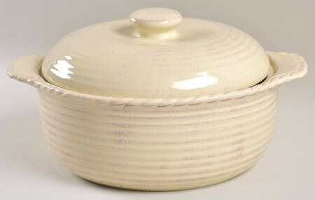 Bellini Cream 2.5 Qt Round Covered Casserole