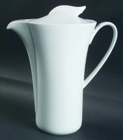 Ikarus White Coffee Pot & Lid
