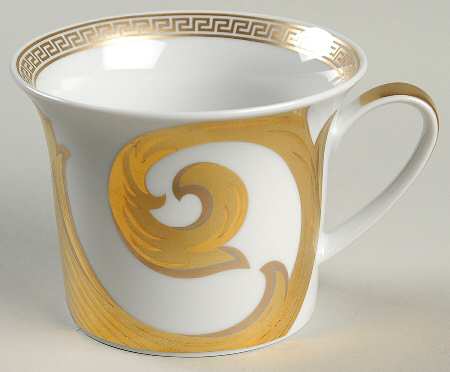 Arabesque Gold Cappuccino Cup