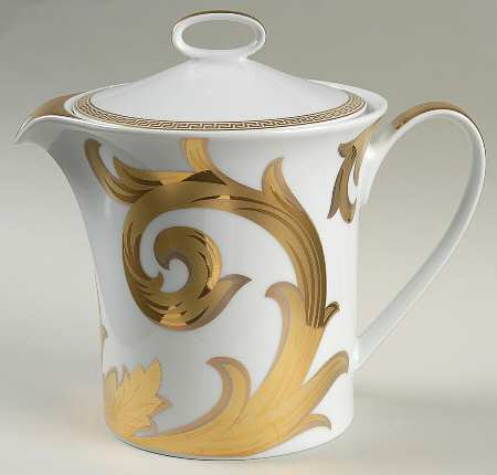 Arabesque Gold Tea/Coffee Pot & Lid