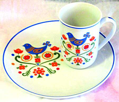 Lancaster County Snack Plate & Cup Set