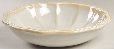 Hobnail Cream 11" Large Salad Serving Bowl