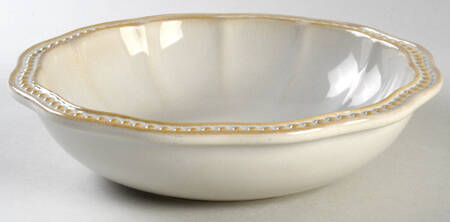 Hobnail Cream 8" Individual Pasta Bowl