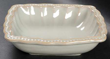 Hobnail Cream Square Soup Bowl