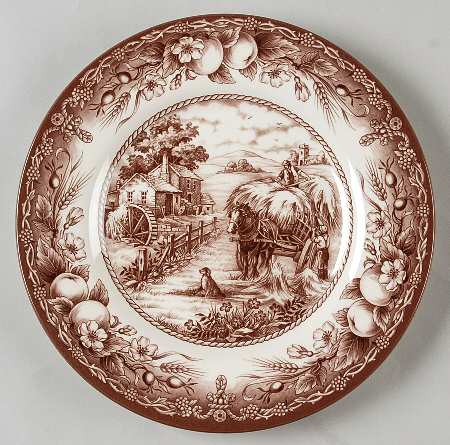 Hayride Brown Salad Plate