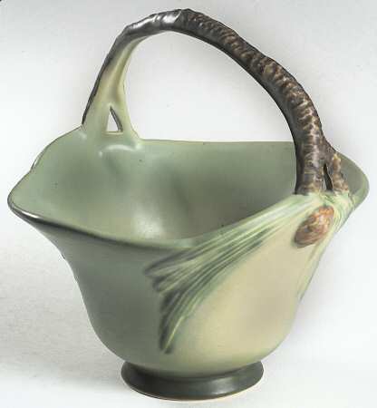 Pinecone Modern Green (400 Series) 8" Handled Basket