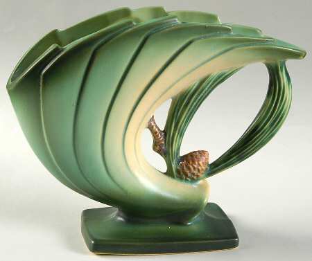 Pinecone Modern Green (400 Series) 6" Fan Vase