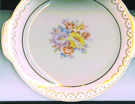 Royal Splendor Handled Cake Plate