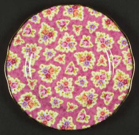 Vintage Floral Collection Dessert/Pie Plate