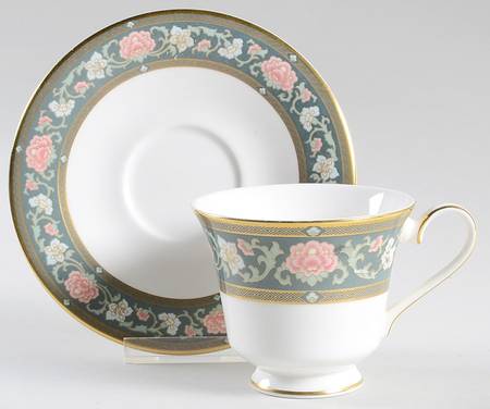 Tudor Court Footed Cup & Saucer Set