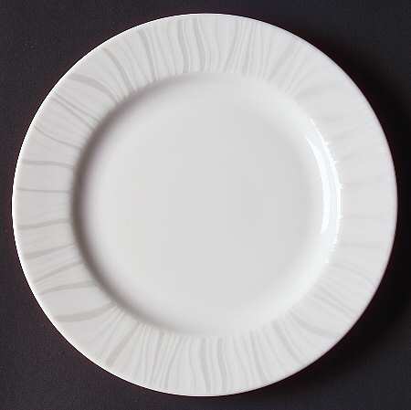 Mirage (White on White) Bread & Butter Plate
