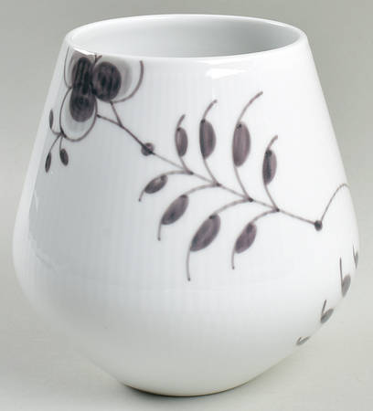 Mega Black 6" Vase by Royal Copenhagen