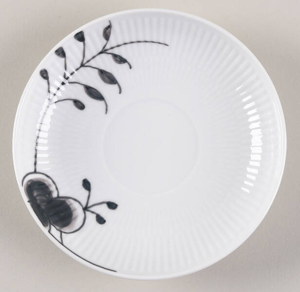 Mega Black Saucer for Flat Cup by Royal Copenhagen