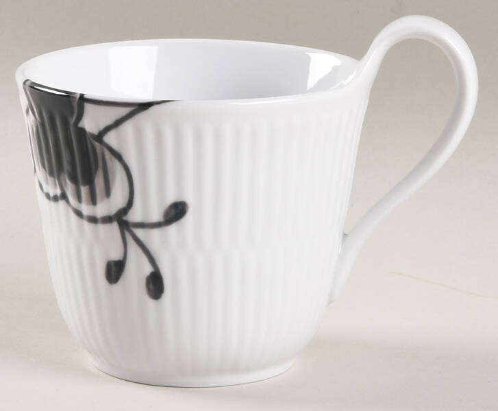 Mega Black Flat Cup by Royal Copenhagen