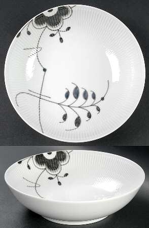 Mega Black 8" Round Vegetable Bowl by Royal Copenhagen