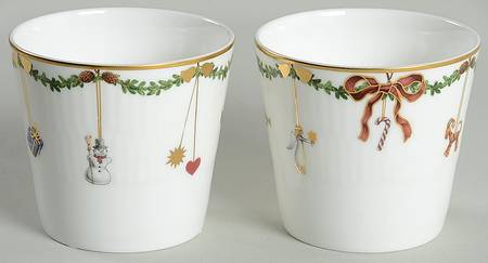 Star Fluted Votive Cahdleholder - Set of 2