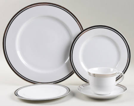 Pure Platinum 5 Piece Place Setting