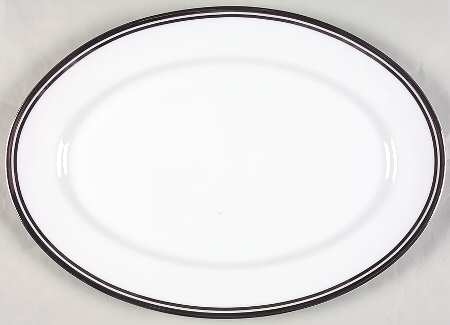Pure Platinum 14" Oval Serving Platter