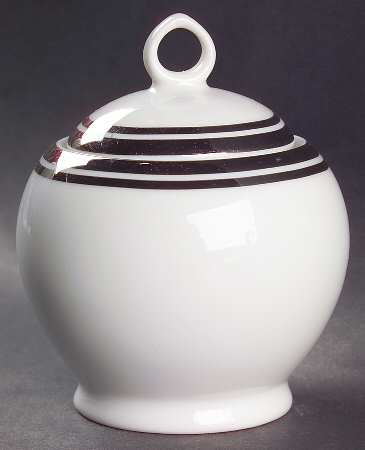 Pure Platinum Sugar Bowl & Lid