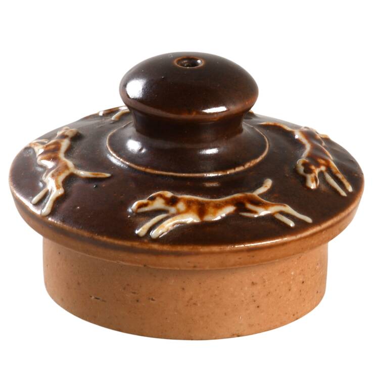 Lambeth Hunting Scene Lid for Individual Coffee Pot
