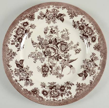 Asiatic Pheasant Brown 12" Chop Plate (Round Platter)