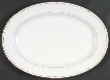 Precious Gold 14" Oval Serving Platter