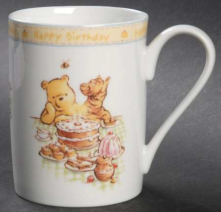 Winnie the Pooh Collection (Disney, Porcelain) Happy Birthday Mug