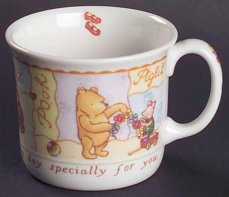 Winnie the Pooh Collection (Disney, Porcelain) Christening Child's Mug