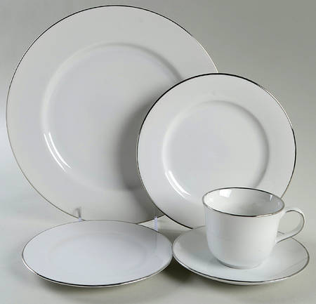 Simply Platinum 5 Piece Place Setting