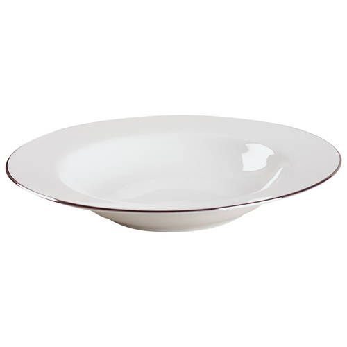 Simply Platinum Large Rim Soup Bowl