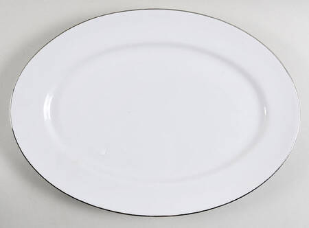 Simply Platinum 14" Oval Serving Platter