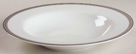 Platinum Lux Large Rim Soup Bowl