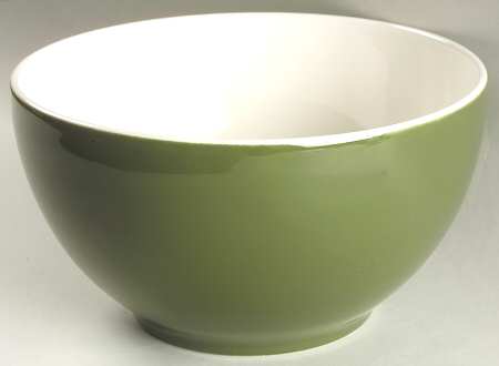 Bay Leaves Dark Green 9" Round Vegetable Bowl