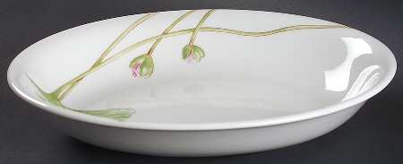 Water Lily 10" Oval Vegetable Bowl