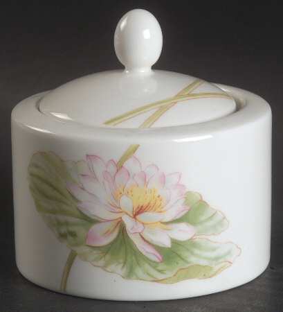 Water Lily Sugar Bowl & Lid