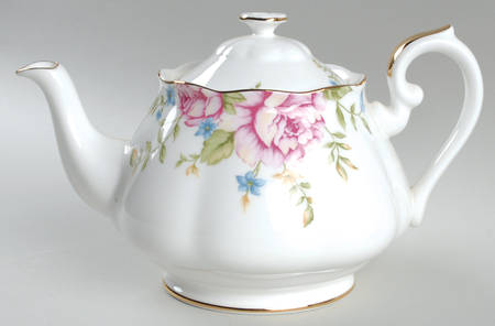 English Rose Teapot & Lid