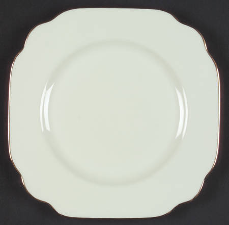 English Rose Square Salad Plate