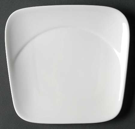 Spa Lifestyle Reflection White Square Bread & Butter Plate