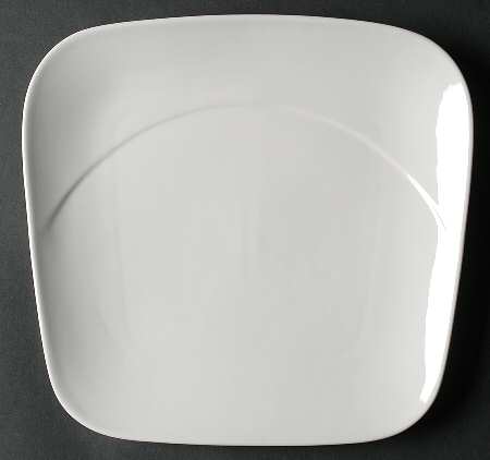 Spa Lifestyle Reflection White Square Dinner Plate