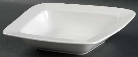 Spa Lifestyle Reflection White Large Rim Soup Bowl